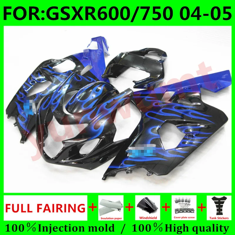 

Комплект обтекателей для мотоциклов Suzuki GSXR600 GSXR750 GSXR 600 750 K4 2004 2005 04 05