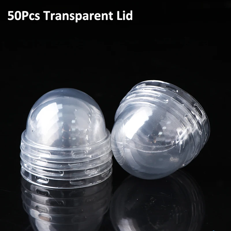 

Household Kitchen Baking Utensils Plastic Disposable Eco-friendly Cake Cup Transparent Lid Baking Cup Muffin Paper Cup 50PCS