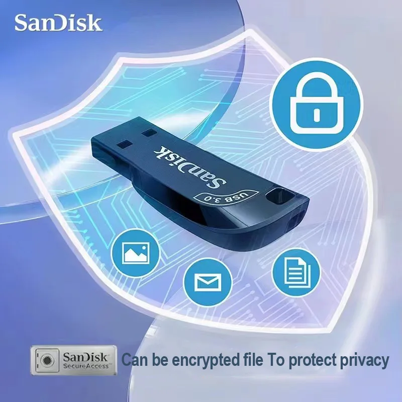 

SanDisk Ultra Shift USB 3.0 Flash Disk 128GB 64GB 32GB Mini Key Pendrive Flash Drive 256GB 512GB Memory Stick Pen Drives For PC