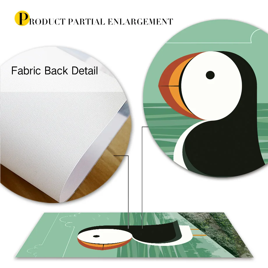 Картина на холсте Puffin Heron Wren с изображением фламинго Geese совы птицы скандинавские