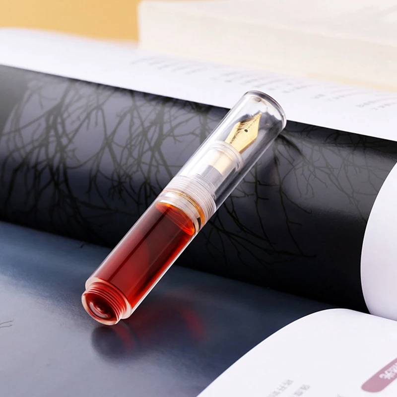 Ручка перьевая карманная компактная с капельницей и чернилами