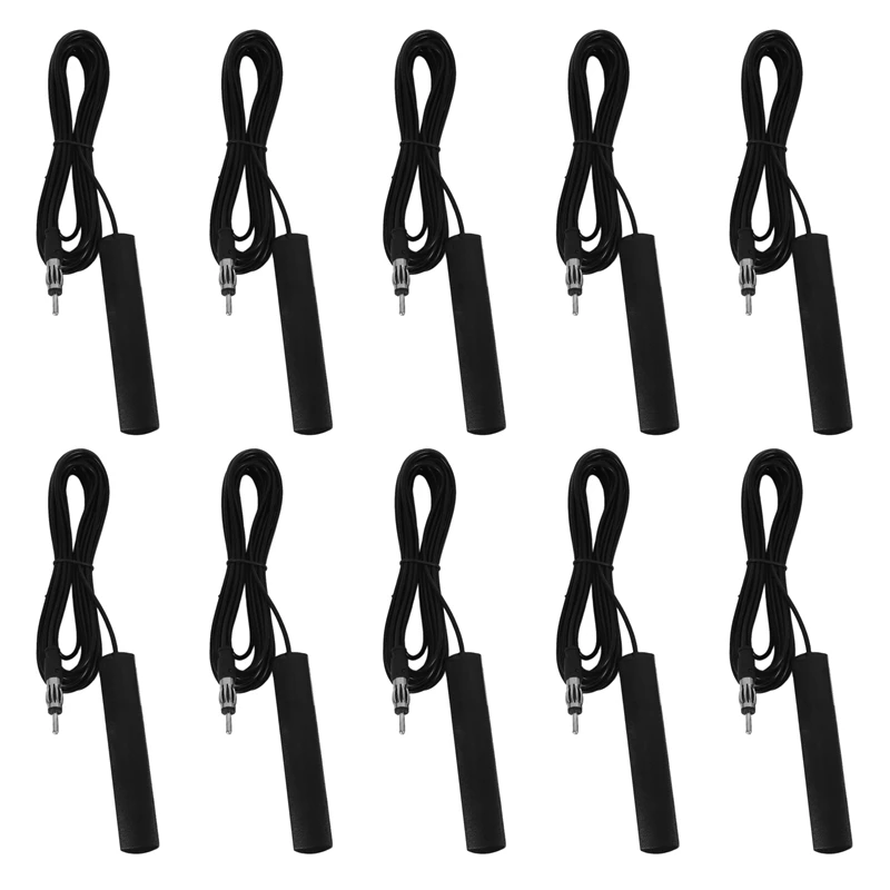 

10X ANT-309 Car Radio Antenna - Universal Car FM Radio Antenna Patch Black Radio Antenna 85-112MHZ 5M Cable