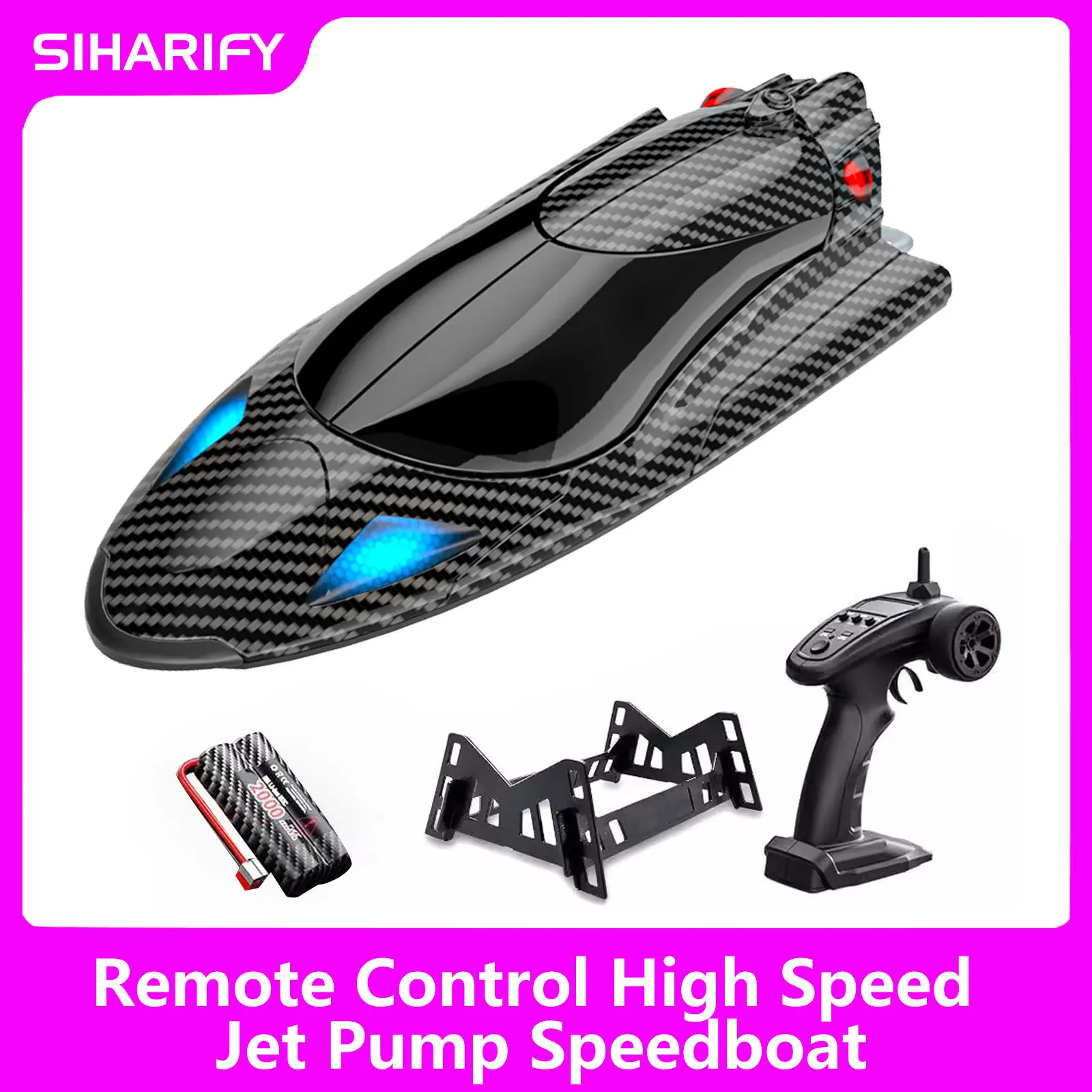 Скоростная лодка 2 4G 40 км/ч струйная спрей RC с дистанционным управлением корабль