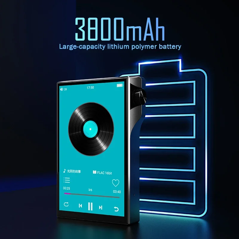 4 0-дюймовый Q8 полносенсорный IPS-экран Hi-Fi музыкальный плеер без потерь DSD MP3-плеер Hi