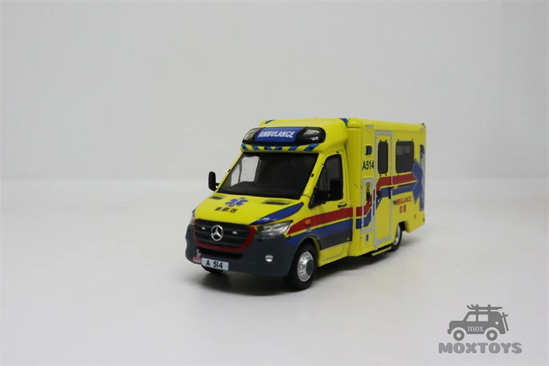 Крошечная машина скорой помощи Sprinter FL (A514) модель машины с литым давлением 1:76 |