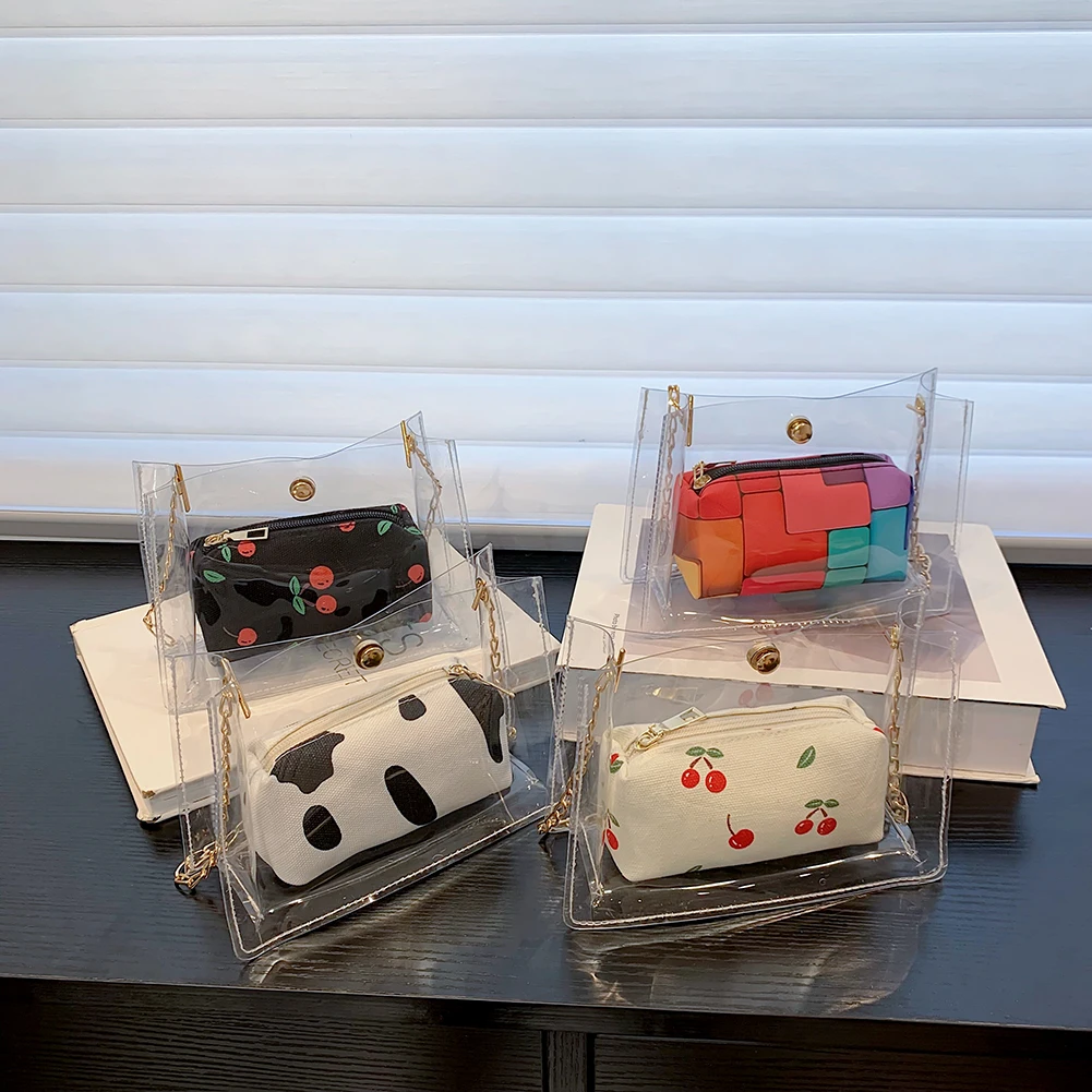 

Stylish Handbags PVC Designer Design Ladies Messenger Square Bag Commuter All-Match Bag for Women Ladies Gifts