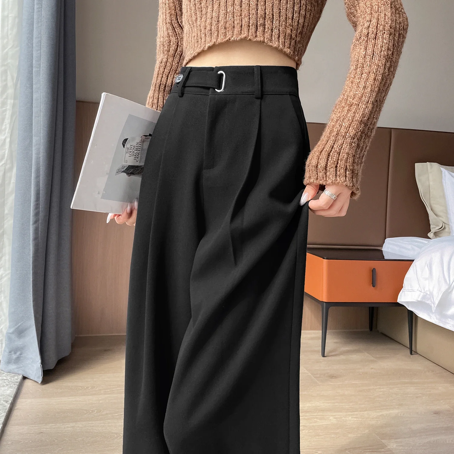 Женский шерстяной костюм винтаж красный