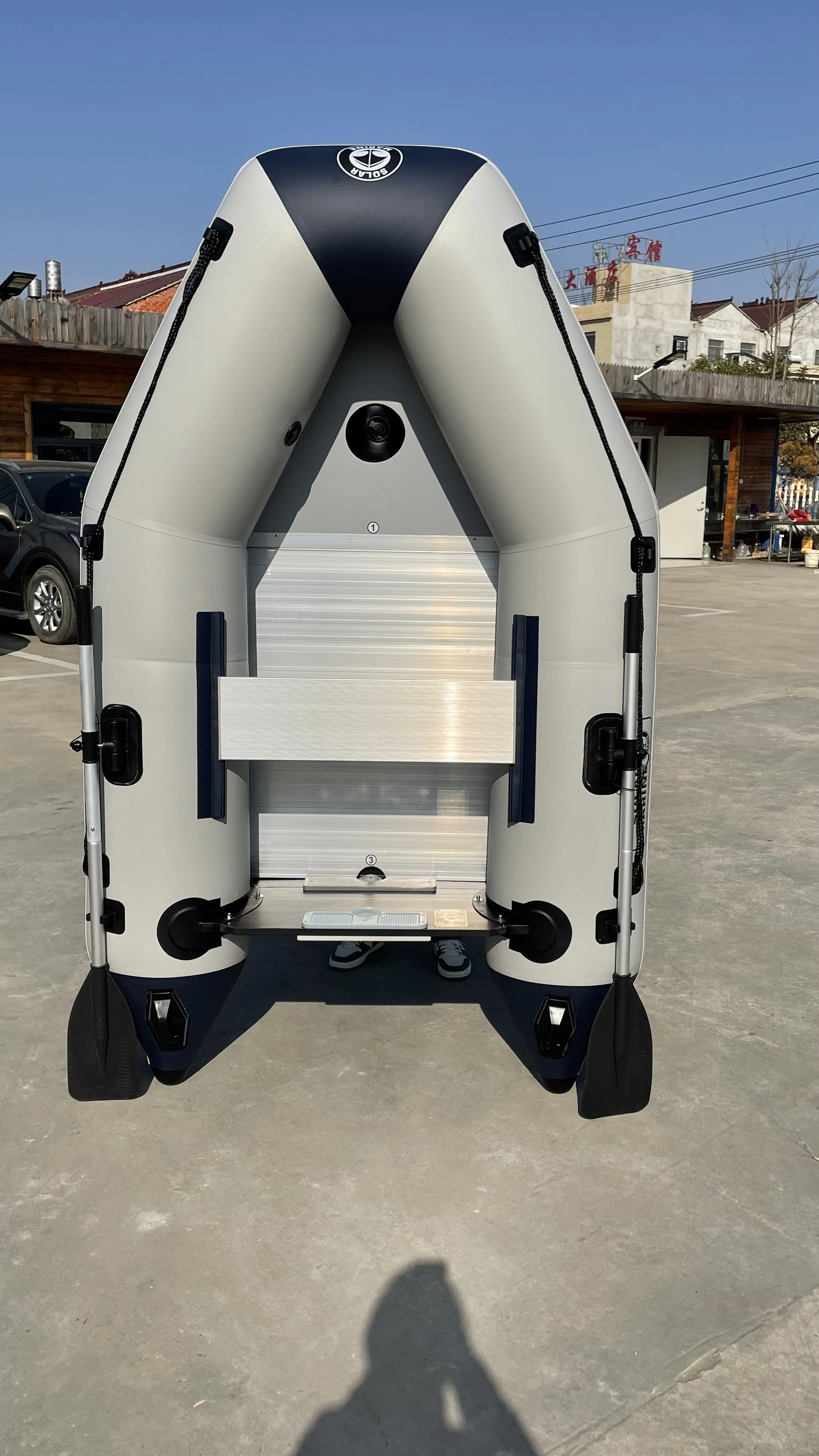 Надувная штурмовая лодка из ПВХ 2 7 м на 4 человека скоростной каяк плотный