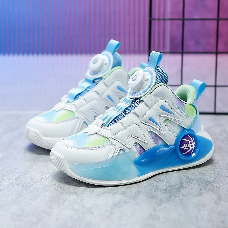 All Seasons Kids Sneakers Children's Fashion Sports Shoes Boys Basketball Shoes Leisure Breathable Outdoor Child Running Shoes