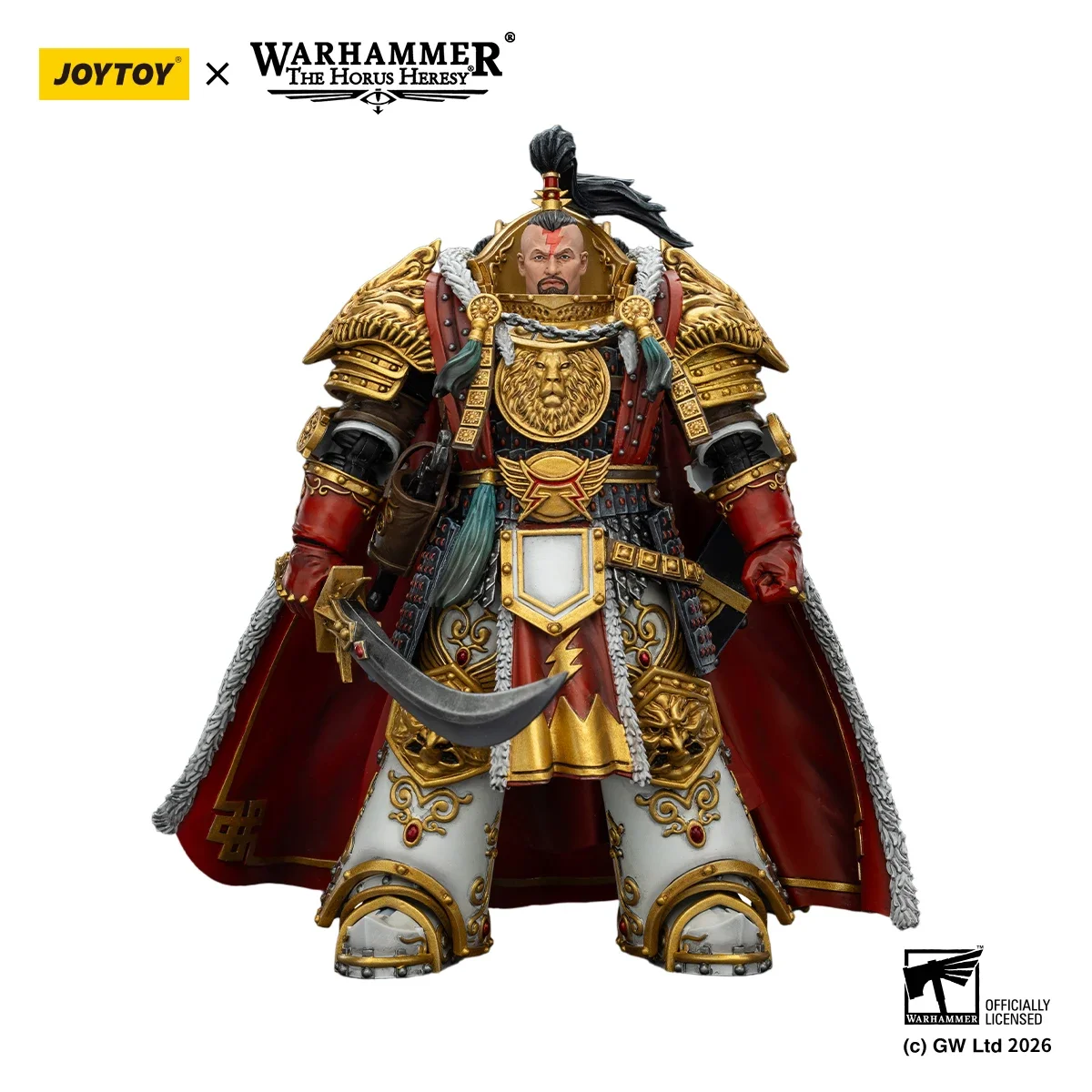 Фото 【Доставка в течение 24 часов】JOYTOY Warhammer 40K The Horus Heresy White Scars Jaghatai Khan Primarch of The Vth Legion 1/18 Action №3