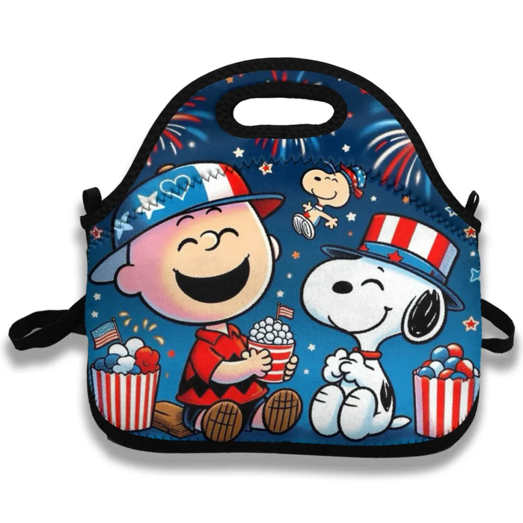Термальные сумки для обеда Snoopy Peanuts детей водонепроницаемая сумка ланча