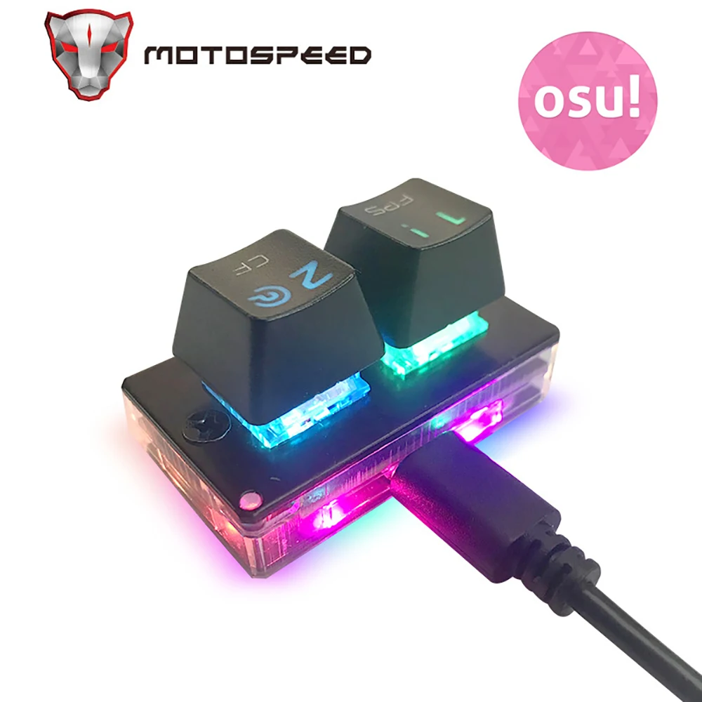 

Motospeed K2 OSU Gaming Keypad Mini Portable Hot Swap RGB Backlight Wired Mechanical Keyboard Detachable Keycap Programmable