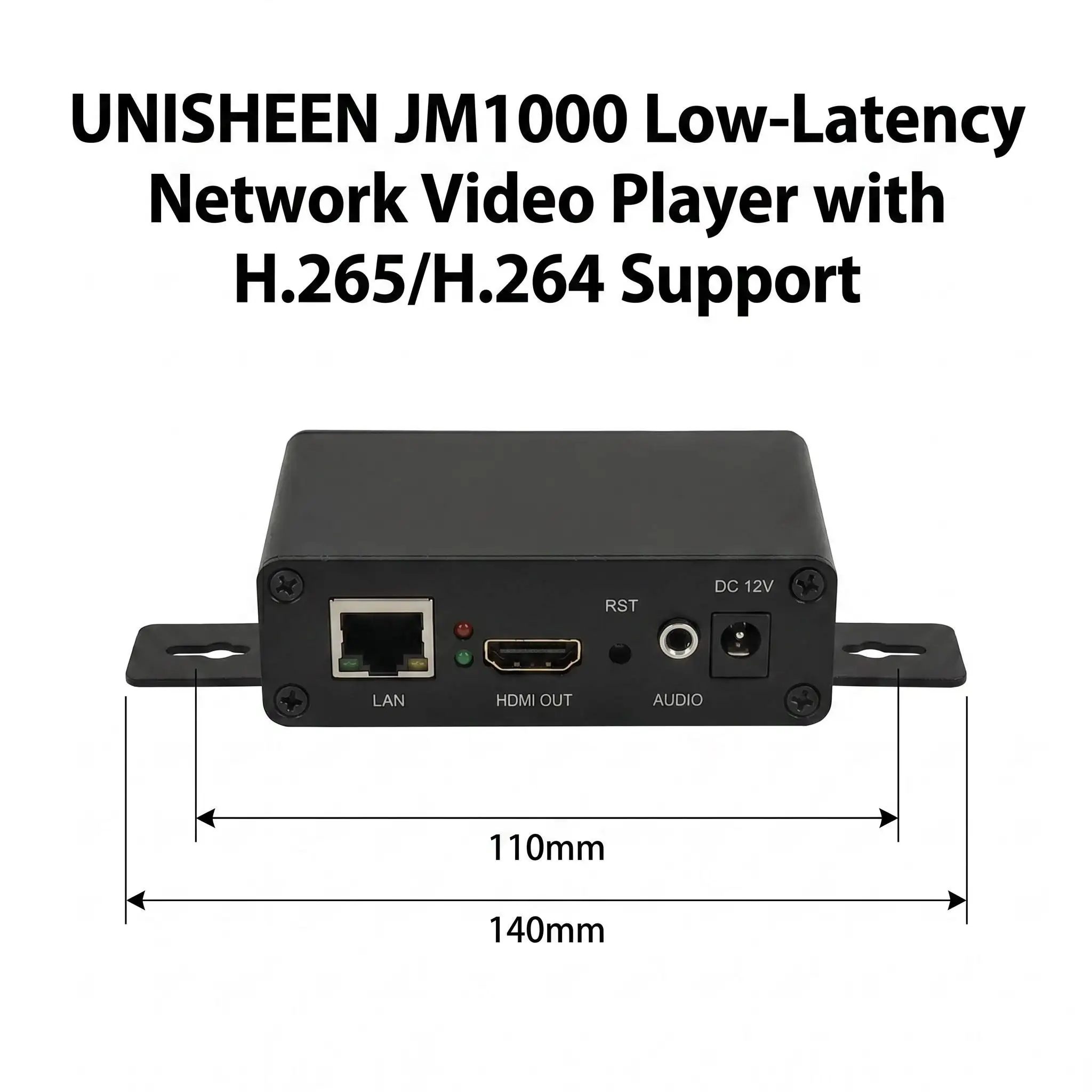 Фото UNISHEEN H.265 H.264 RTSP SRT RTSP Rtmp UDP IP-HDMI видеодекодер Stream Onvif №3