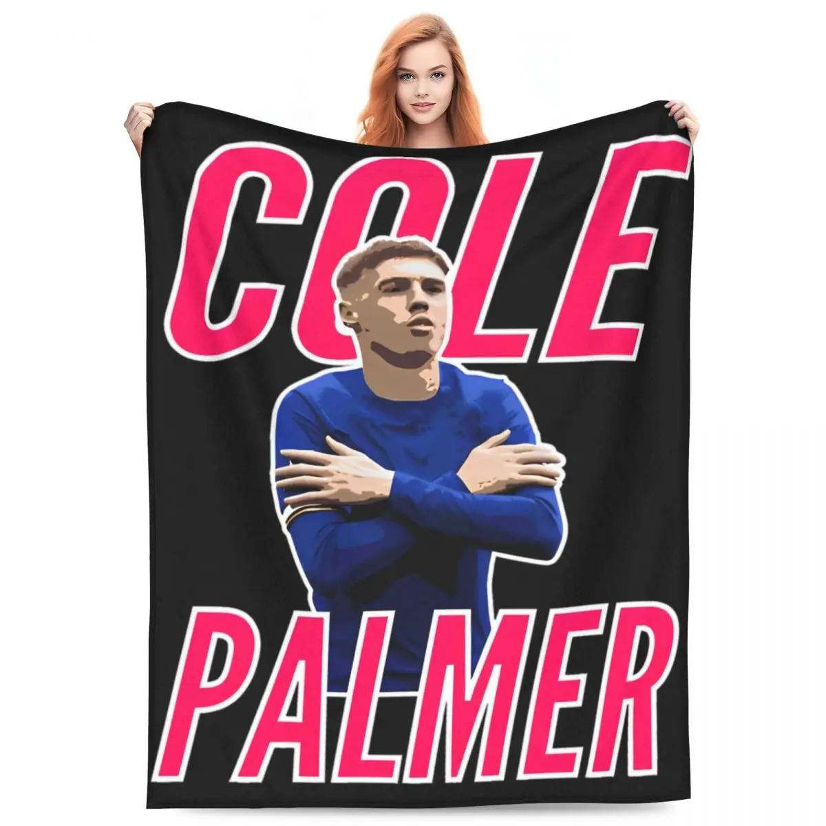 Новый дизайн Cole Palmer флисовые одеяла футбольные для кровати дивана супер теплое