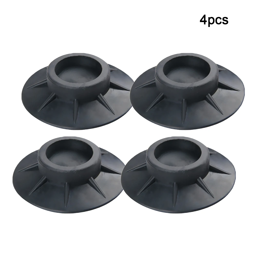 

4pcs Anti Vibration Non Slip Protectors Black Universal Shock Proof Mat Floor Elasticity Feet Pads Rubber Washing Machine