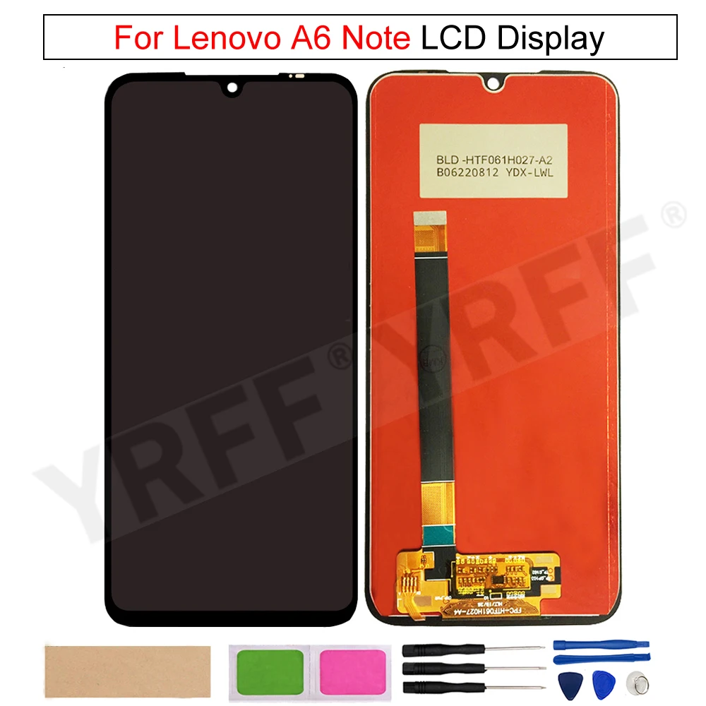 ЖК-экран для Lenovo A6 Note L19041, сменный ЖК-дисплей для Lenovo A6 Note, с сенсорным экраном и дигитайзером в сборе, с инструментами
