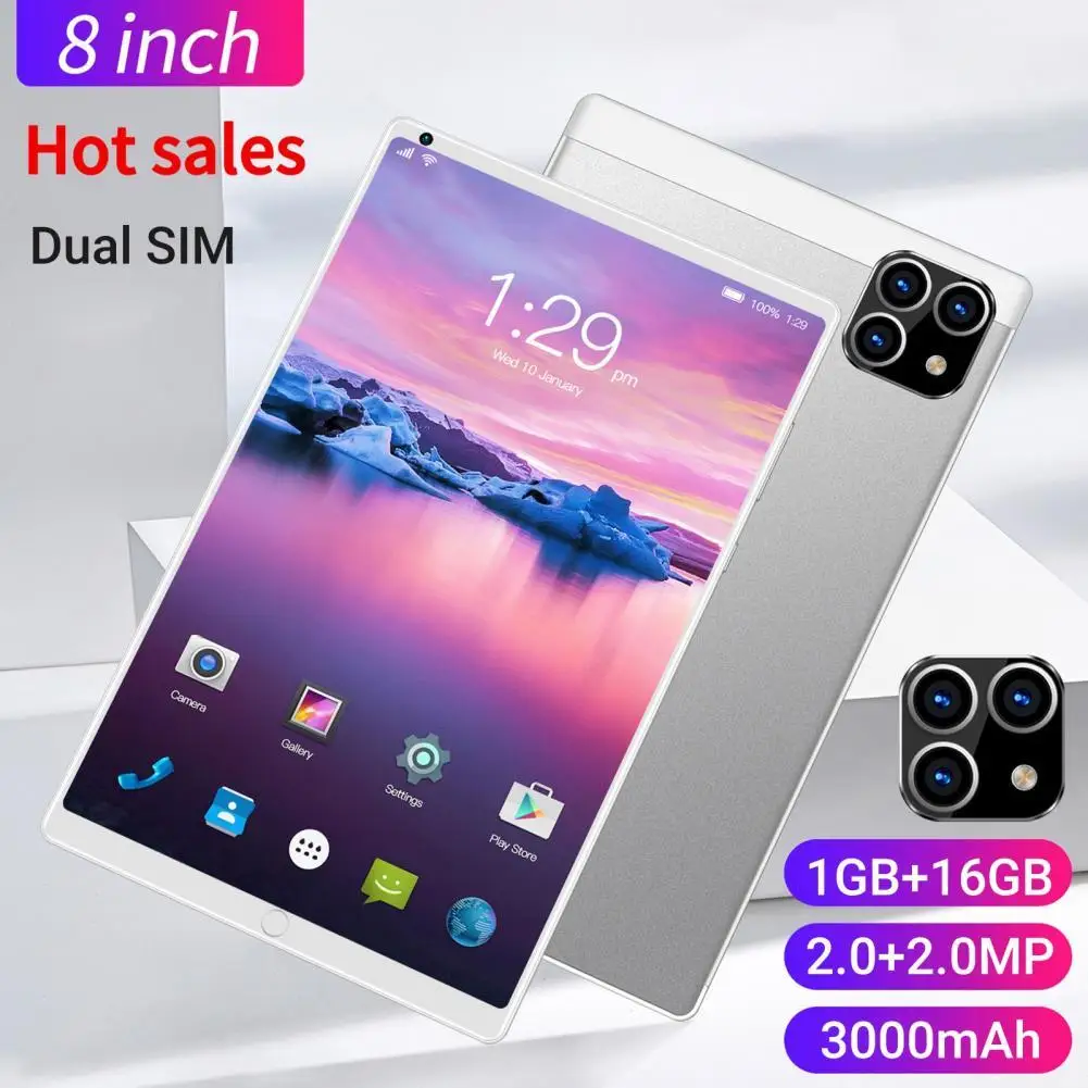 

Touch Control High-quality Solid Color 3G Tablet Computer Ultra-thin Mobile Tablet Dual Card Slots for Office