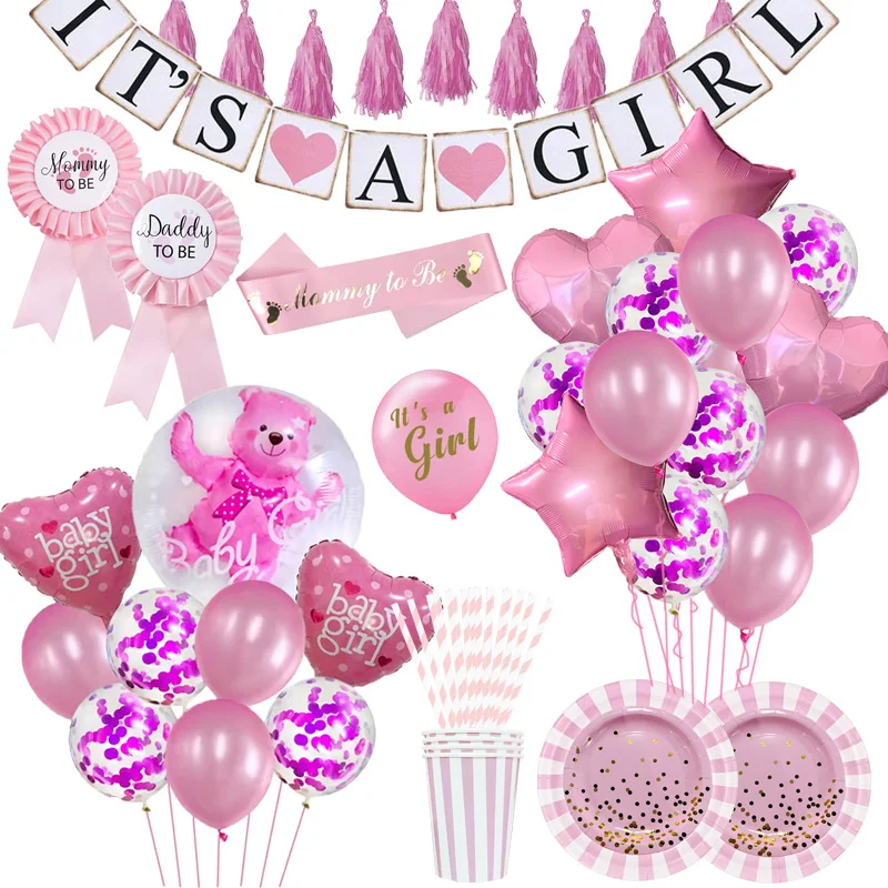 

It's A Girl It's A Boy Banner Baby Shower Girl Boy Oh Baby Balloons Gender Reveal Birthday Party Decorations Kids Gifts Supplies