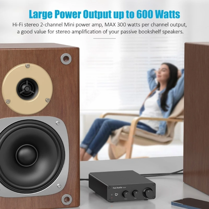 

Усилитель-ресивер Mini Class D Amp TPA3255 Bass Treble Control Dropship
