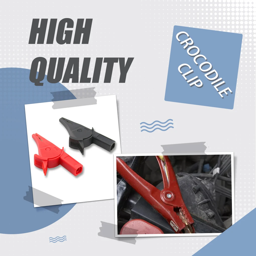 

2X Crocodile Clip Electrical Clamp Tester Supplies Safety Professional