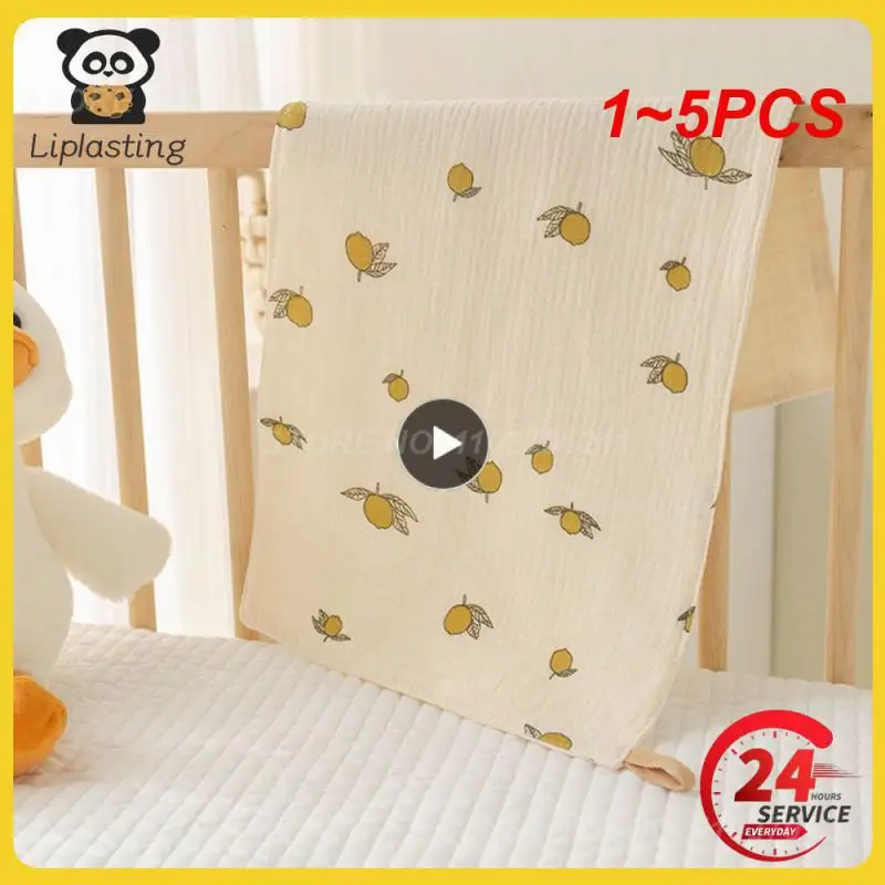 

1~5PCS Muslin Swaddle Cotton Blanket Summer Printed Baby Newborn Babies Stuff Blankets & Swaddles Muslin Squares Quilt Crib