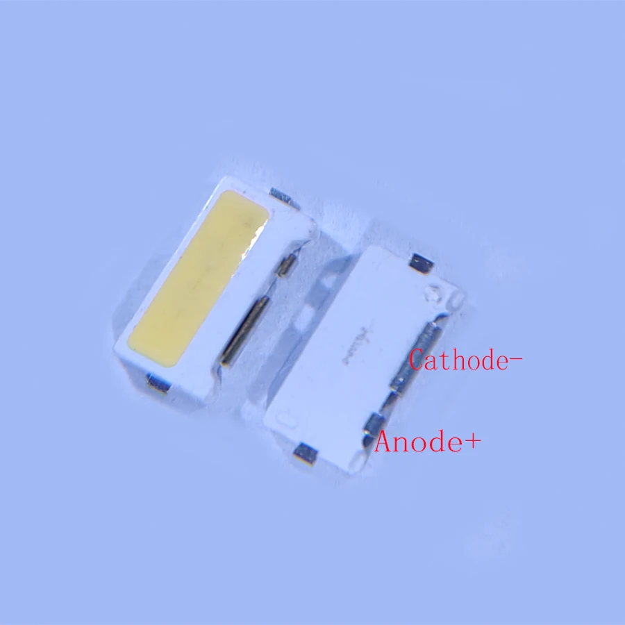 

100 шт./партия Edge SMD LED 7032 6 в 1 Вт мА холодный белый свет Высокая мощность для подсветки телевизора