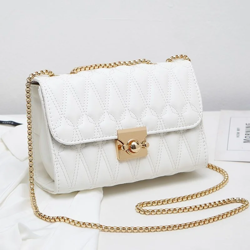 

Women's 2023 New Fashion Ins Style Crossbody Bag Fashionable Small Fragrant Wind Lingge One Shoulder Chain Bag Summer Bag