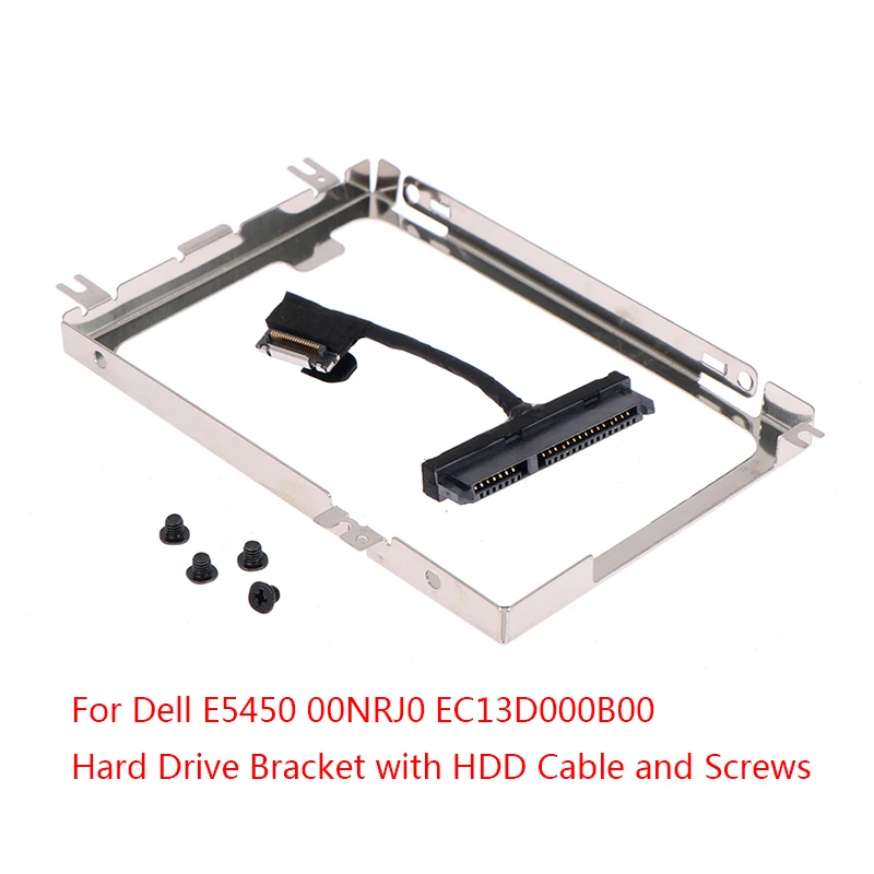 

1Set Hard Drive Bracket with HDD Connector Cable and Screws For Dell Latitude E5450 00NRJ0 EC13D000B00