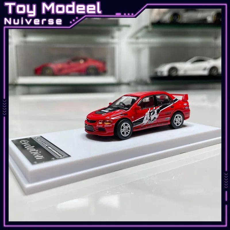 Фото Модель автомобиля LMLF 1:64 из литого сплава: Mitsubishi Lancer EVO 9. Изысканная детализация, реалистичная миниатюрная коллекционная копия. Идеальный подарок. №1