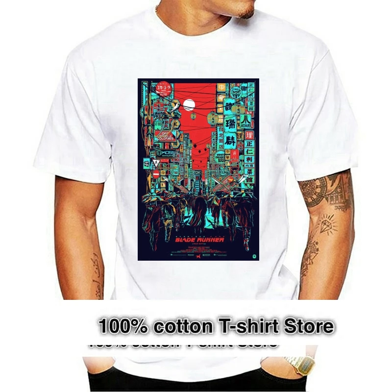 

Blade Runner T Shirt Blade Runner T Shirt Short Sleeve 100 Percent Cotton Tee Shirt Man Funny Big Fashion Print Tshirt 011371