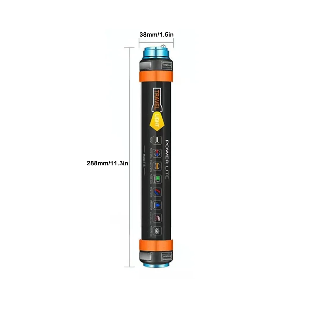 Warning Light Camping Torch Tent Lantern Multipurpose Craftsmanship Waterproof USB Charging Shockproof Working images - 6