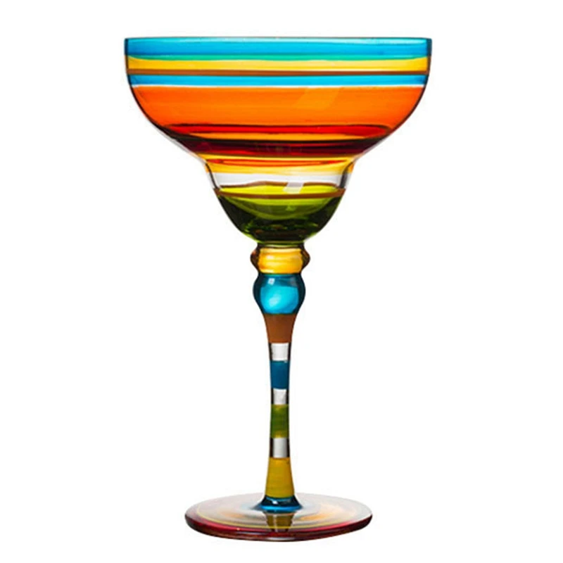 

Handmade Colorful Cocktail Cup Europe Goblet Cup Champagne Cup Creative Wine Glasses Bar Party Home Drinkware