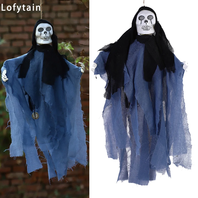 

Lofytain Halloween sound-controlled horror scream hanging ghost Halloween decoration haunted house family party prank props