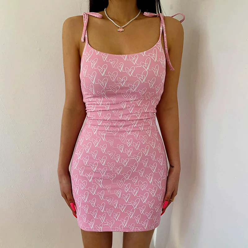 

Sexy women's summer new women's clothing straps a word neck sexy sweetheart slim bag hip print dress free shipping