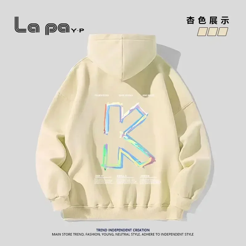 

2023 latest luxury clothes sweatshirt trend American printed autumn and winter hooded sweatshirt loose coat top long sleeve