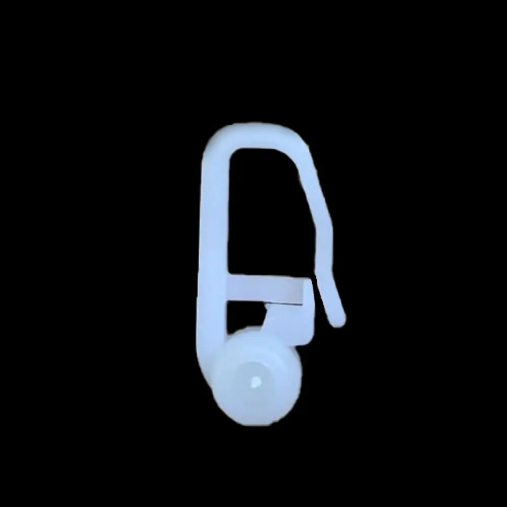 Крючки для штор белые пластиковые 50 шт