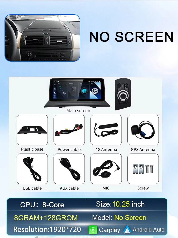 

Система Android 13, беспроводной Carplay AUTO для BMW X3 E83 2005 2007 2008, GPS-автомобильные видеоплееры, GPS-навигация, стерео головное устройство DSP