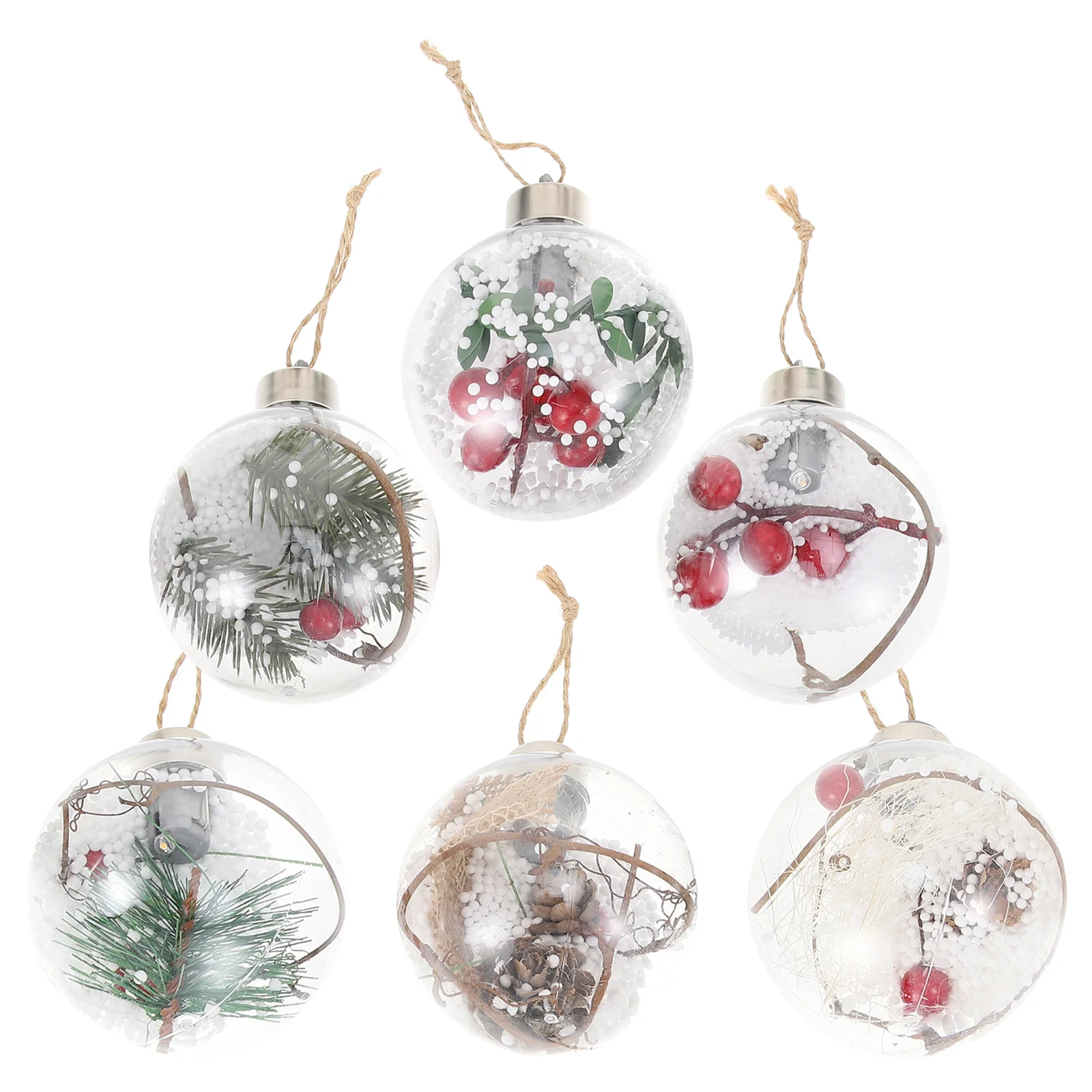 

Xmas Decorative Bauble Christmas Decoration Clear Plastic Ornaments Party Balls Adorn