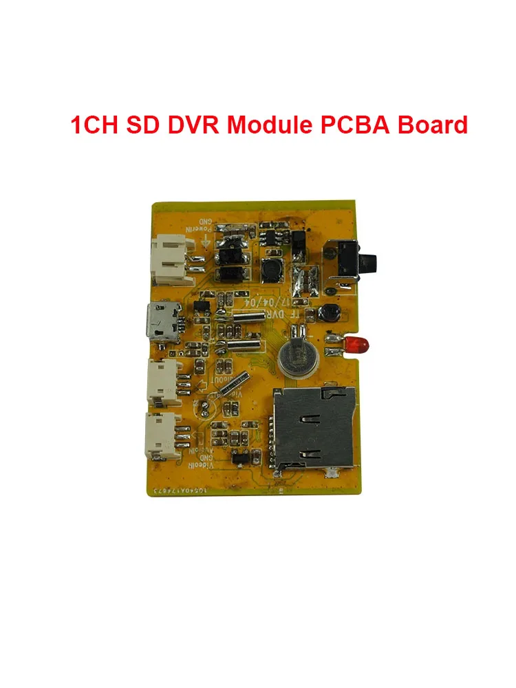 Мини-видеорегистратор FPV 1CH SD DVR модуль PCBA плата 1-канальный CCTV регистратор материнская плата