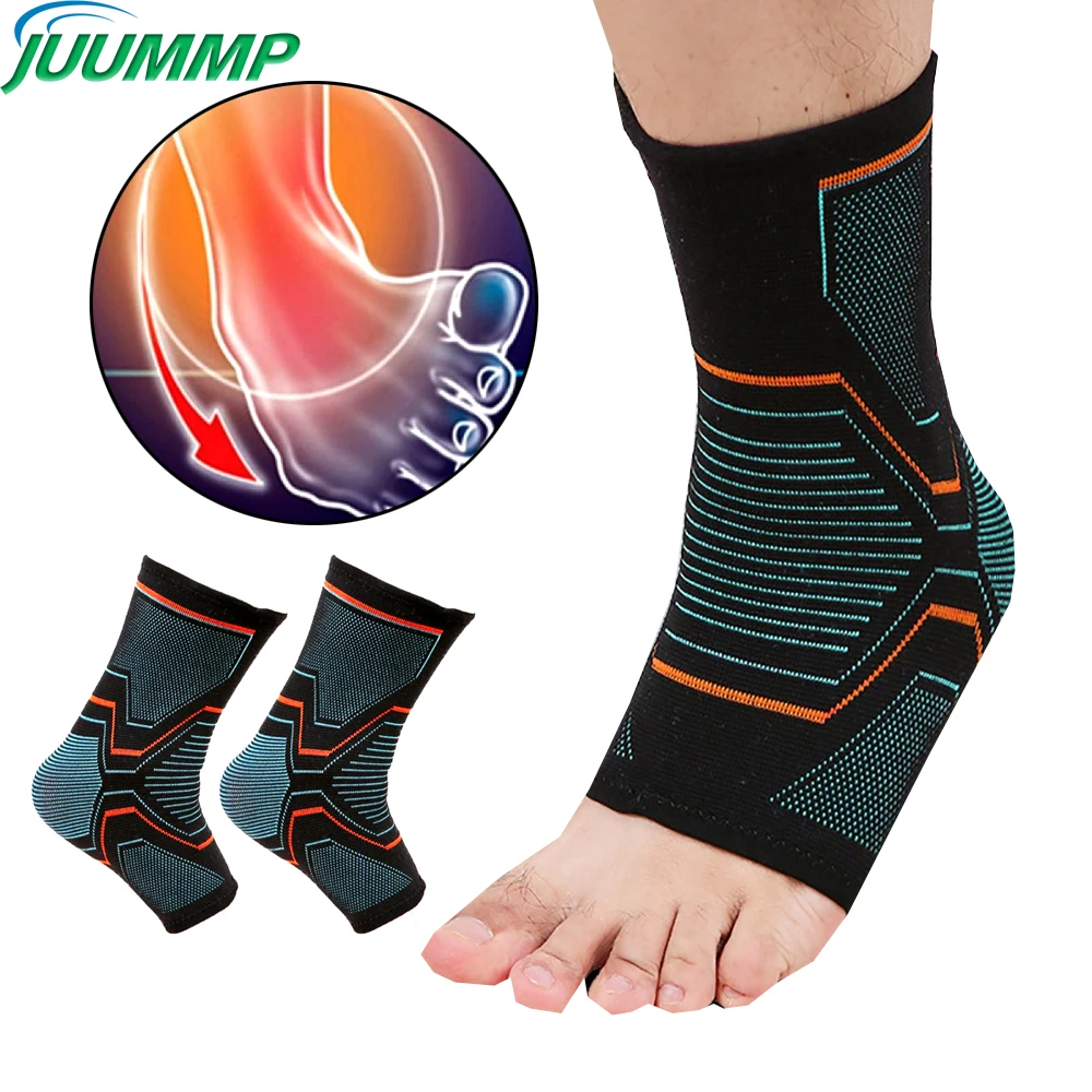 

JUUMMP 2Pcs Ankle Brace Compression Ankle Sleeve Support for Women Men Running Sprained Ankle Joint Pain Relief Recovery Sports