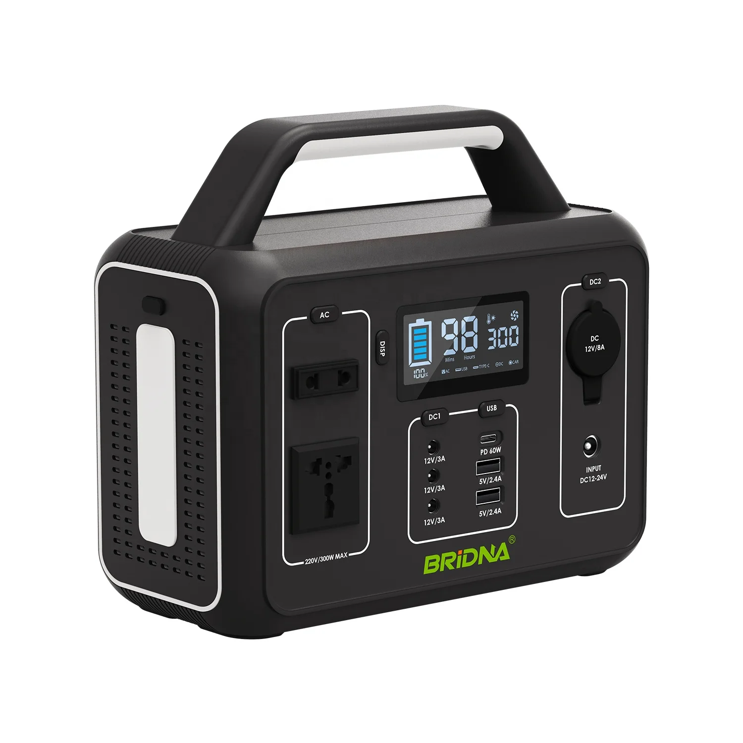 

2022 camping outdoor solar power station 300W 220v 78000mAh lithium battery portable power bank