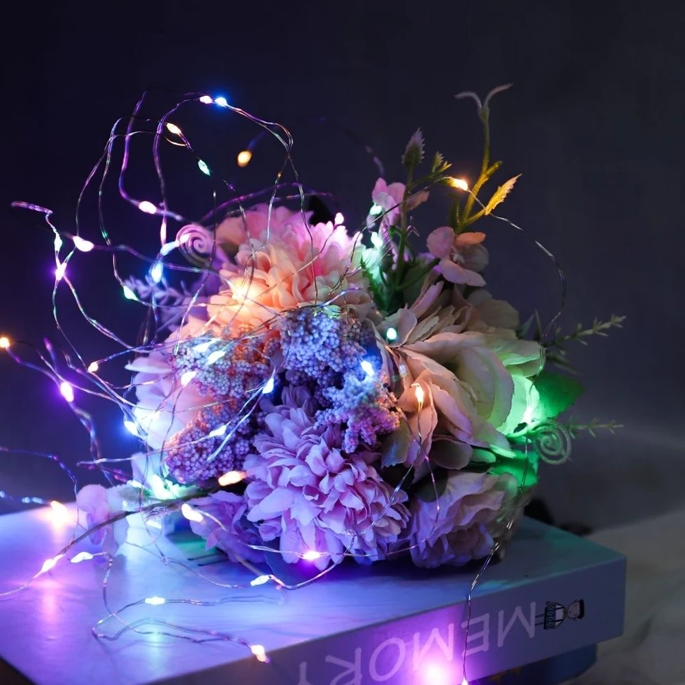 

CWYLOD Светодиодная гирлянда теплый белый/многоцветный 1м/2м 3 режимов