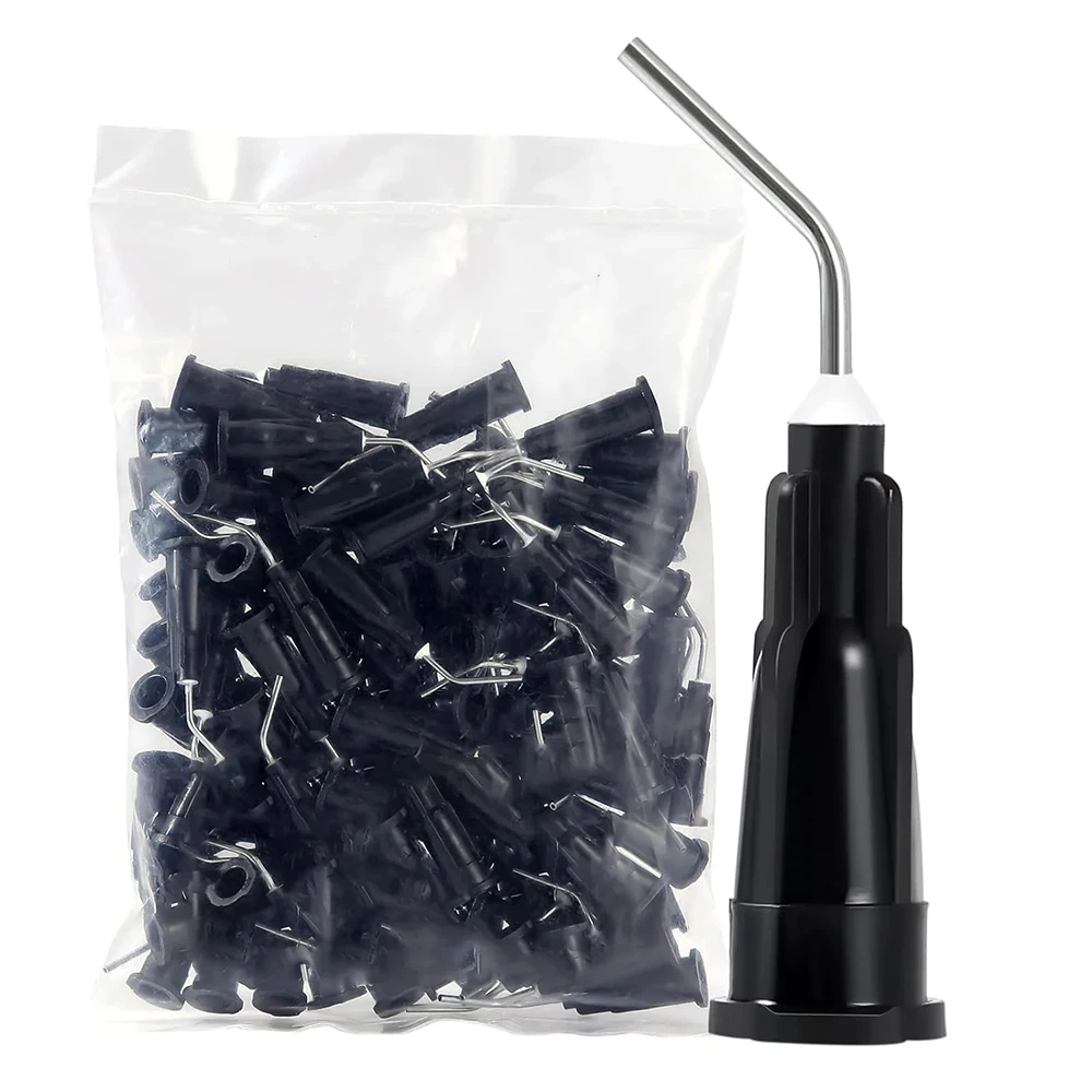 

ELIJAH 100 шт./пакет предварительно изогнутый дозирующий наконечник Etchant смола расход композитный наконечник иглы одноразовый аппликатор кислотный реагент наконечник шприца