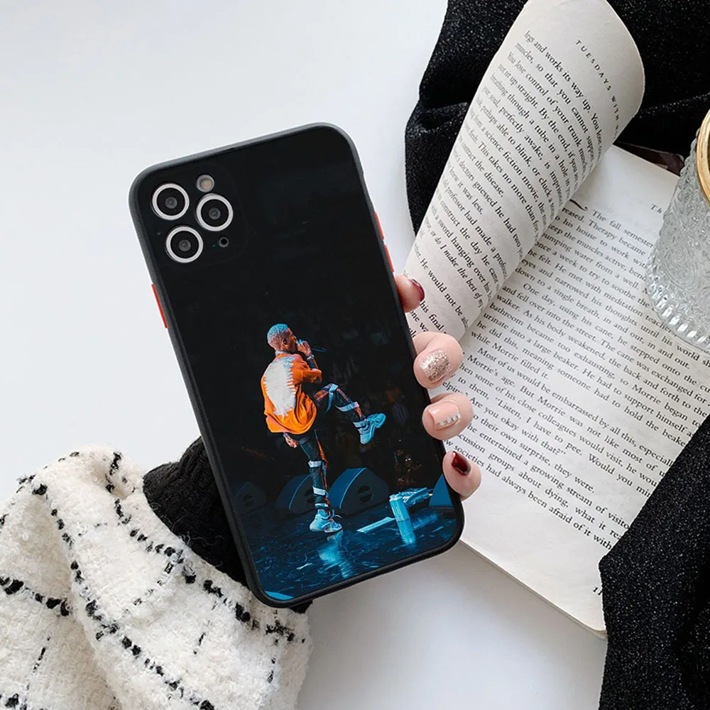 For iphone 16ProMax 15 Pro 14 13 12 Mini 11 7 8 16 Plus XS Max XR Jaden Smith Frosted Translucent Cover Black Phone Cases
