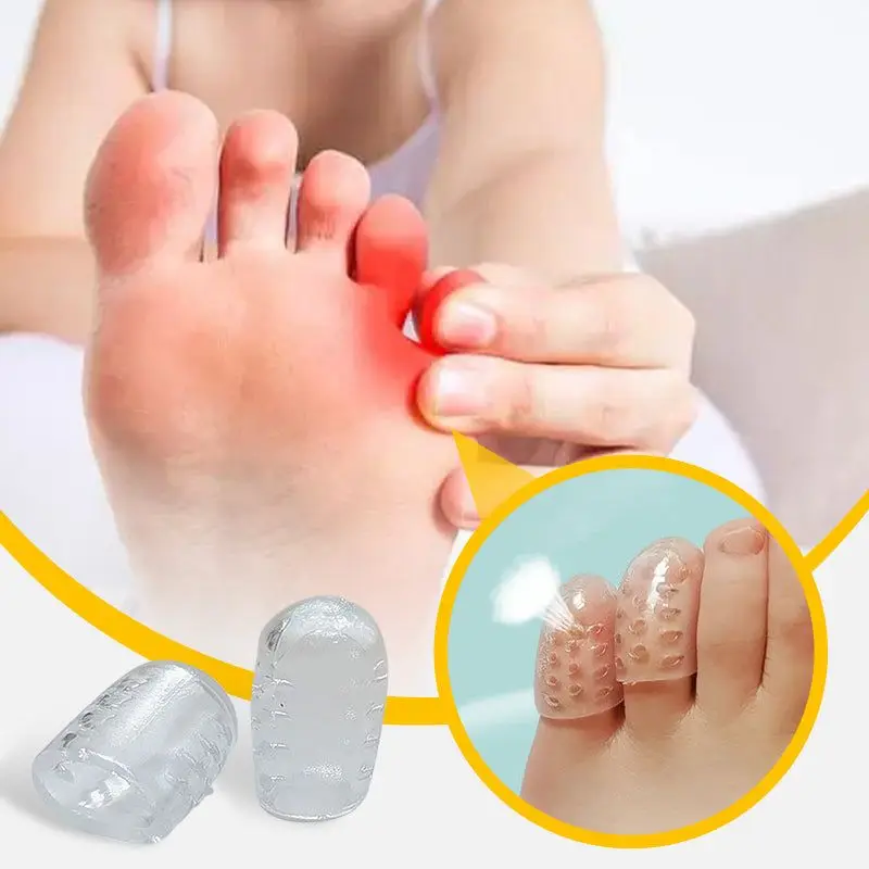 

10/20Pcs Silicone Toe Guards Anti-Friction Breathable Toe Protector Anti-Friction Toe Separators Toe Cap Cover Foot Care Tool