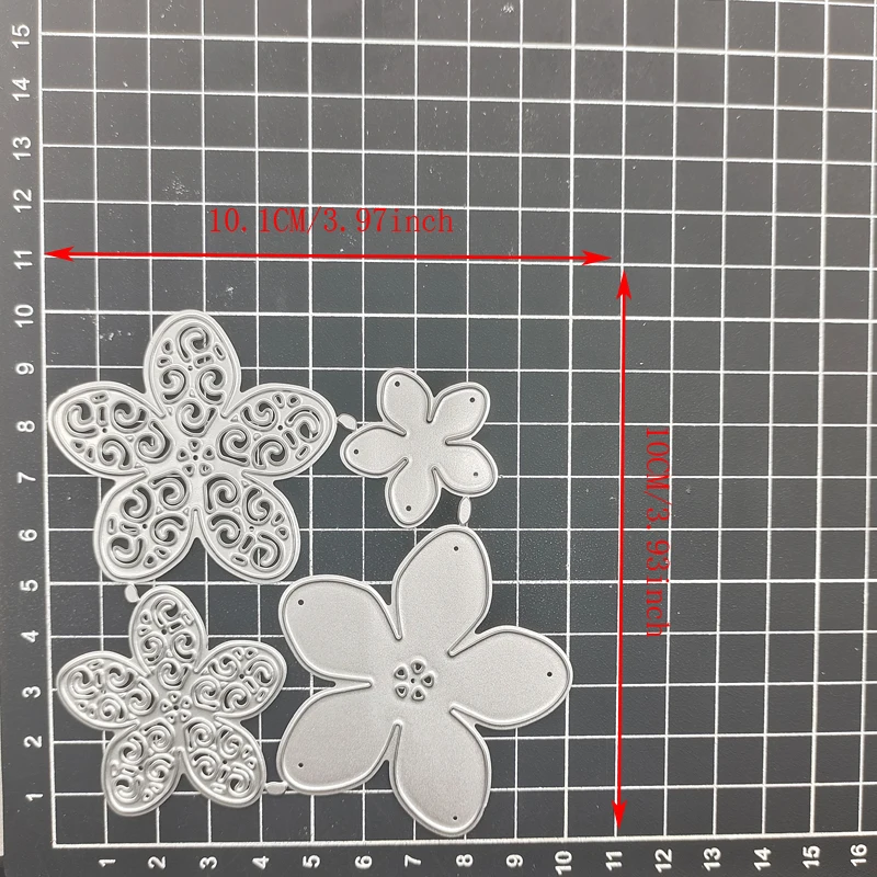 Металлический трафарет для вырезания цветов альбом рукоделия бумажная карта