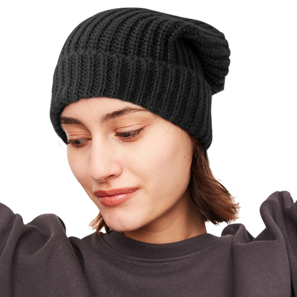 

OhSunny Winter Warm Bonnets for Unisex Fashion Women Knitted Hat Cover Head Cap Beanies Autumn Skullies Hat Cashmere Streetwear