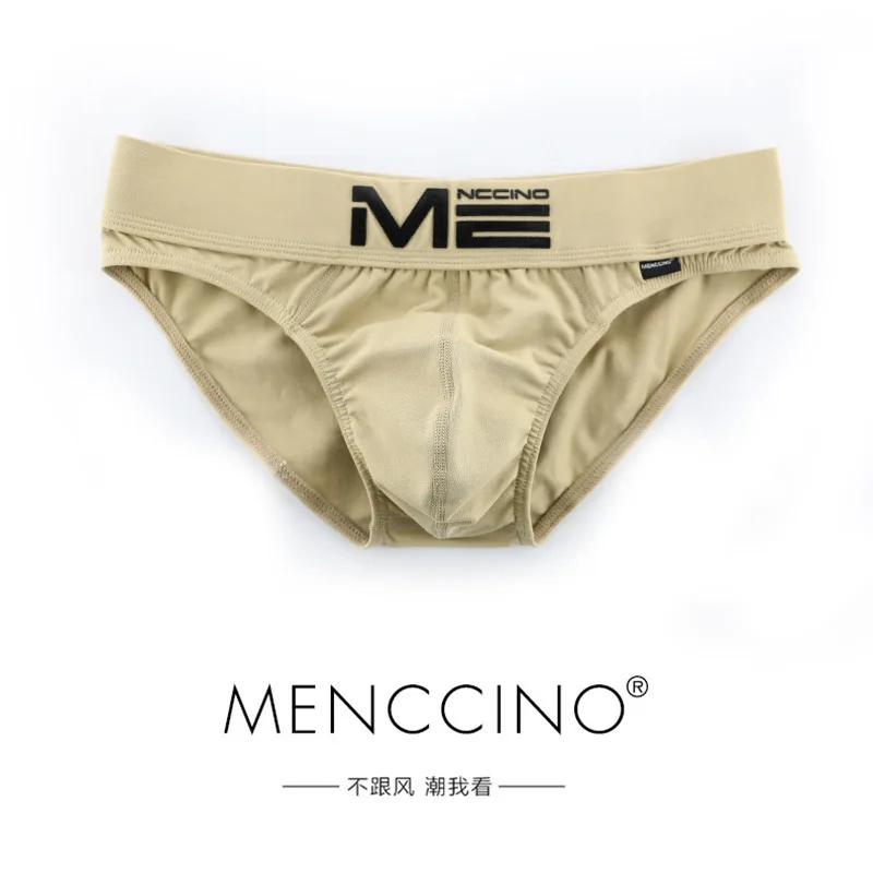 Low Waisted Young Men's Underwear Sexy Convex Pouch Briefs Trendy Tight Summer Pure Cotton Sports Breathable Lingerie Shorts New