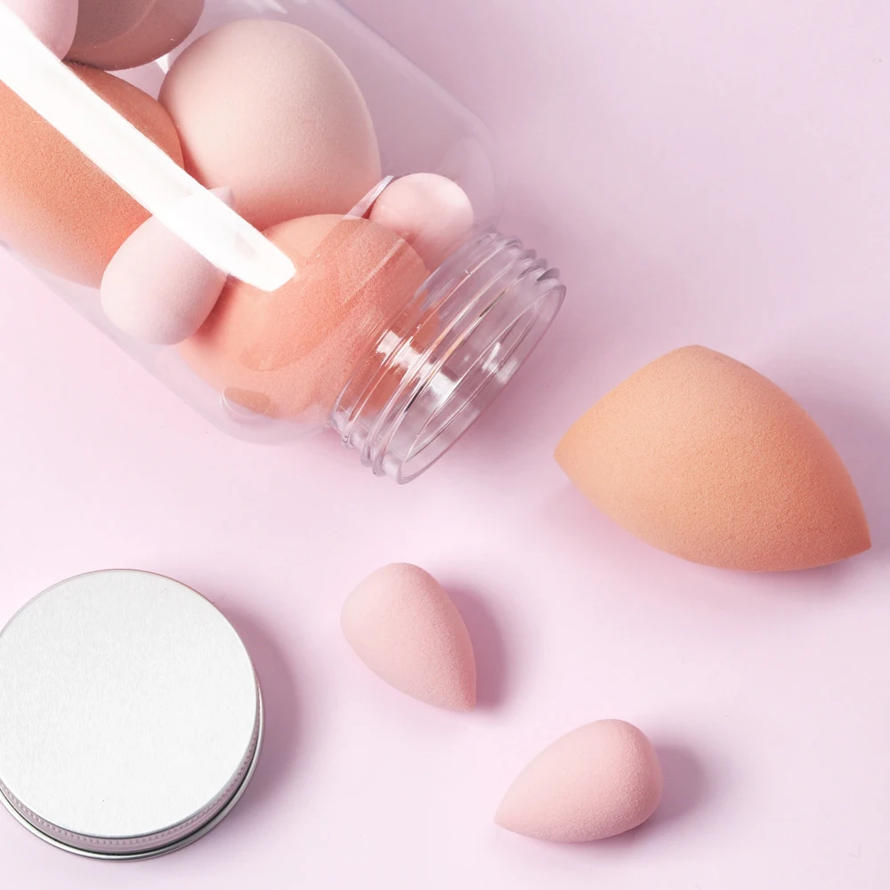 

7PCS Set Bottle Beauty Blender Cosmetic Puff Set Makeup Foundation Sponge Women Powder Puff Makeup tools
