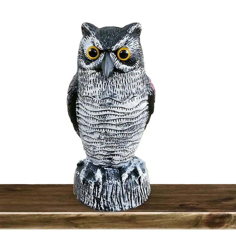 

Owl Decoy Bird Scarer Garden Owl Scarecrow Outdoor Lawn Ornament Fake Owl Outdoor Yard Garden Protectors Deter Birds Squirrels